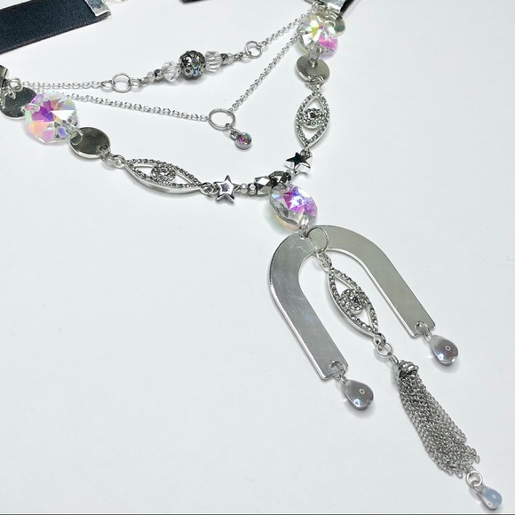 “You’re Pretty When You Cry” Handmade Swarovski Crystal & Velvet Necklace - Picture 6 of 14